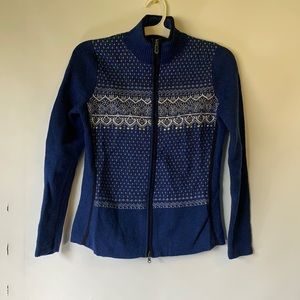 Eddie Bauer Sport Merino Wool Full Zip Sweater